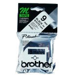 Brother Labelling Tape - 9mm, Black/White, Blister (M-K221BZ)